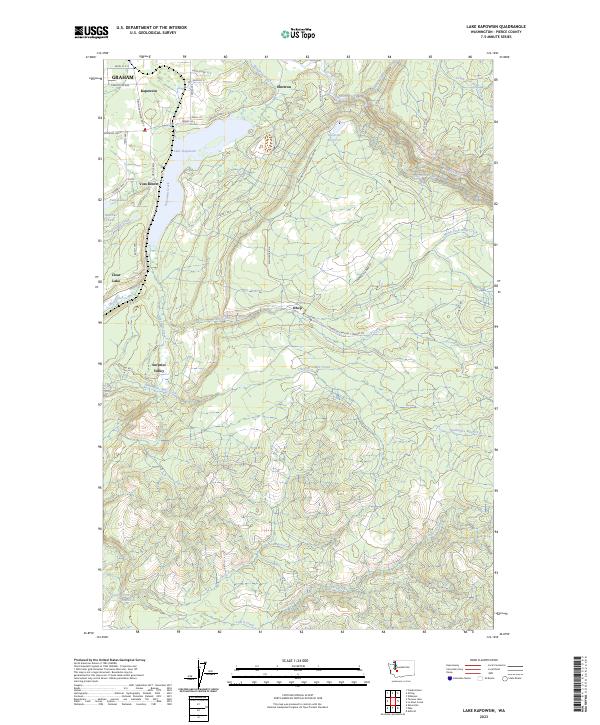 USGS Topographic Map – Lake Kapowsin