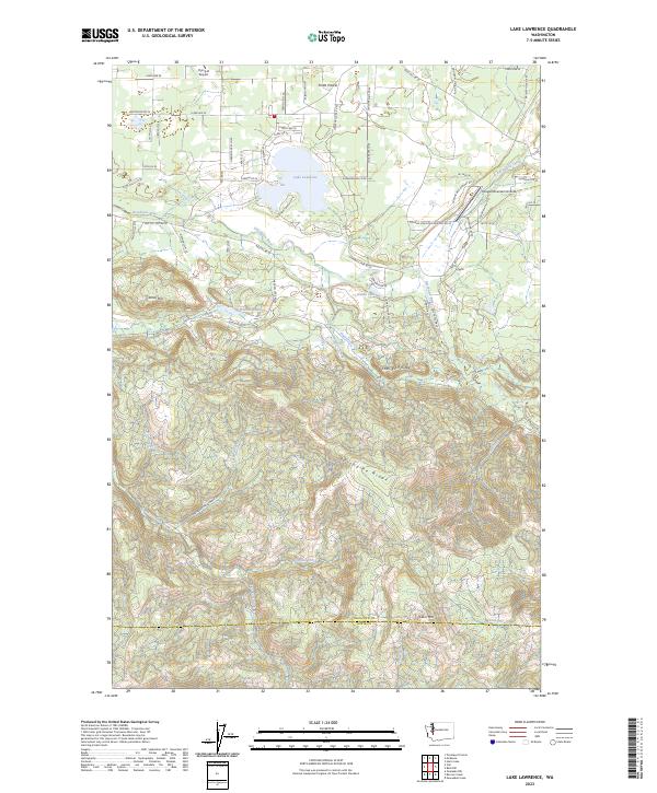 USGS Topographic Map – Lake Lawrence