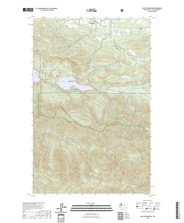 USGS Topographic Map – Lake Sutherland