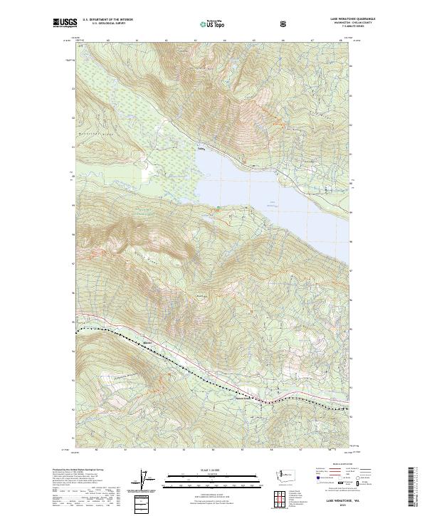 USGS Topographic Map – Lake Wenatchee
