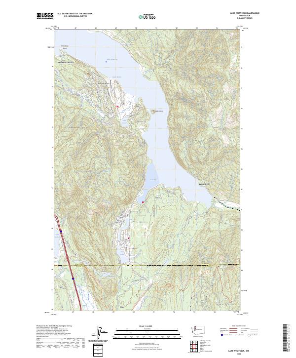 USGS Topographic Map – Lake Whatcom