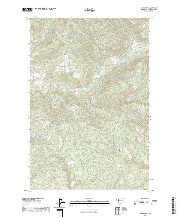 USGS Topographic Map – Lakeview Peak