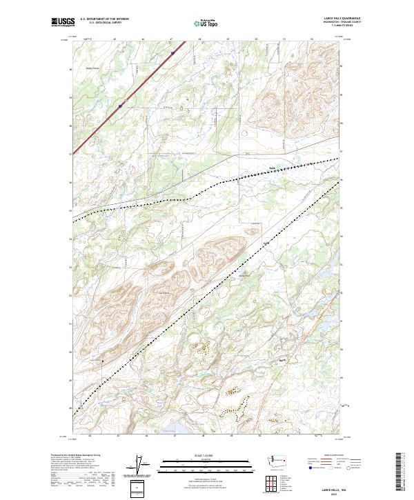 USGS Topographic Map – Lance Hills