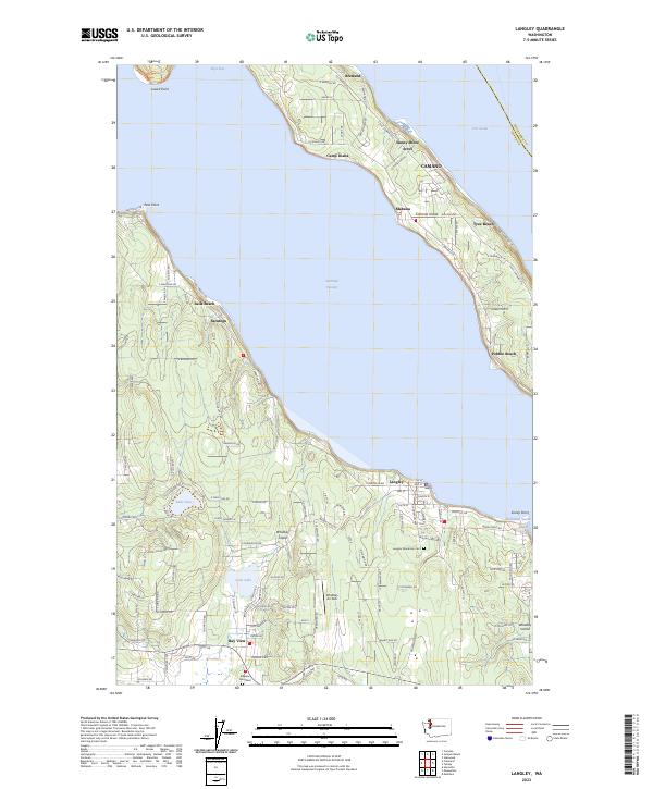 USGS Topographic Map – Langley