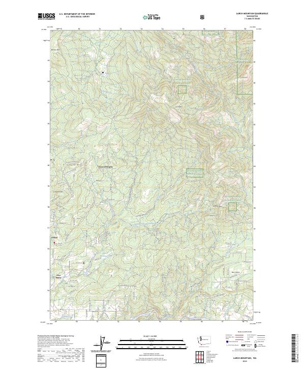 USGS Topographic Map – Larch Mountain