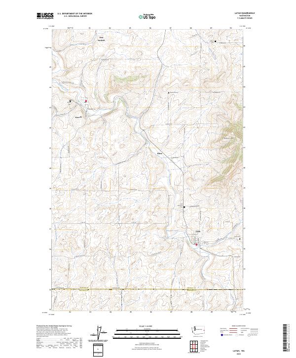 USGS Topographic Map – Latah