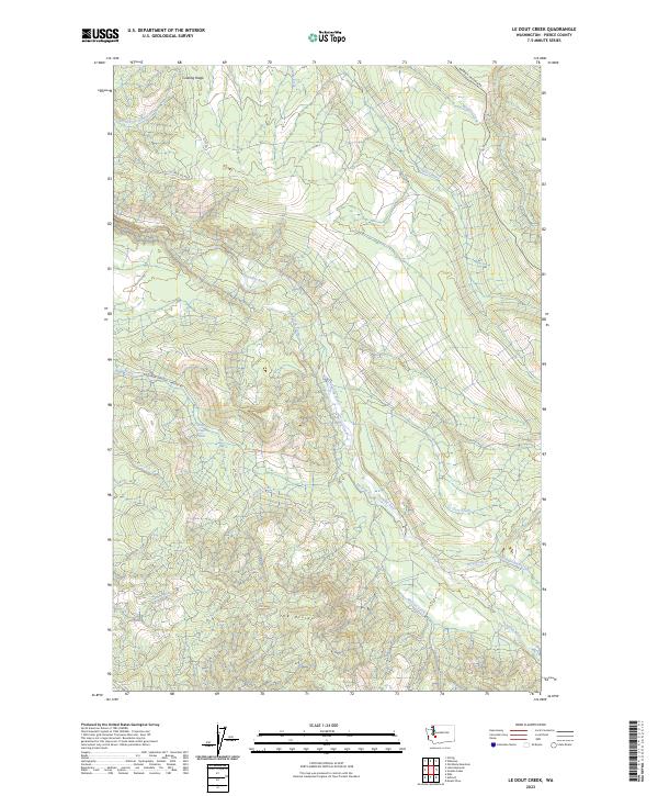 USGS Topographic Map – Le Dout Creek