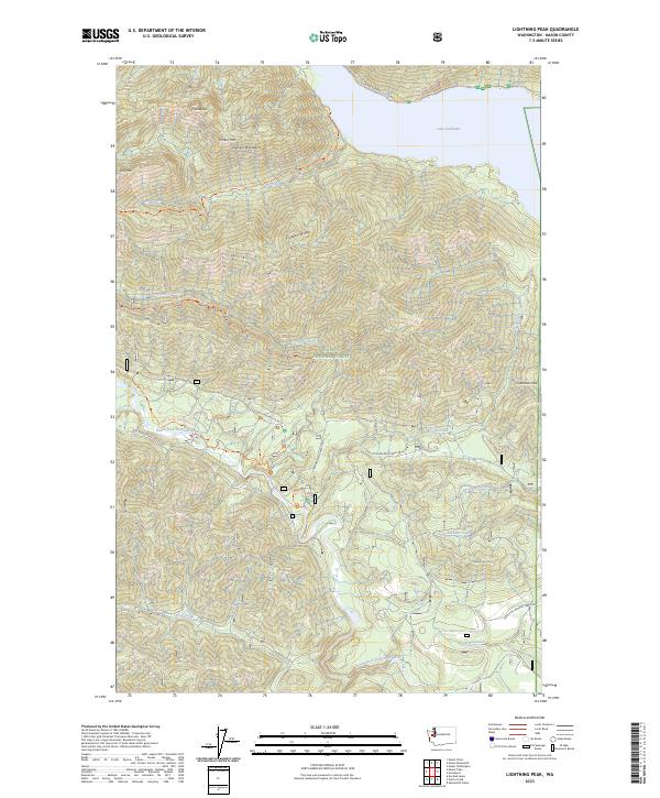 USGS Topographic Map – Lightning Peak