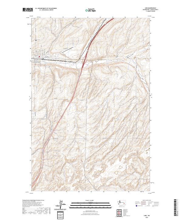 USGS Topographic Map – Lind