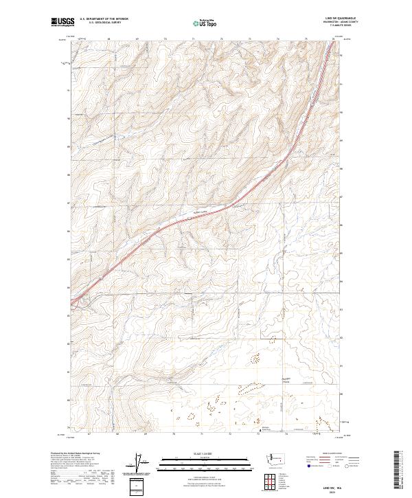 USGS Topographic Map – Lind SW