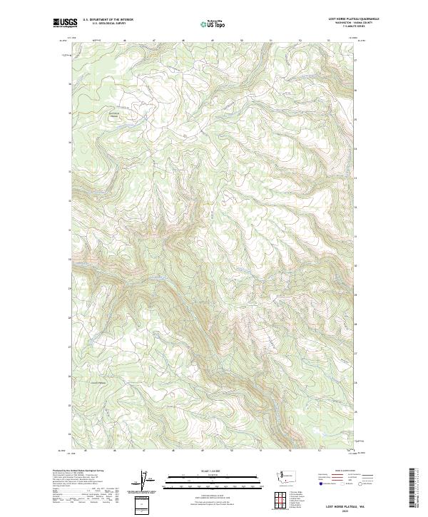 USGS Topographic Map – Lost Horse Plateau