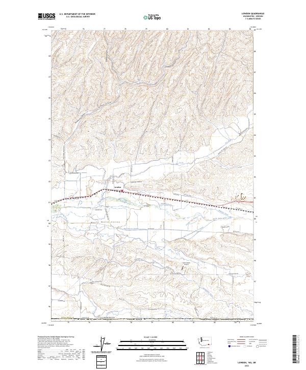 USGS Topographic Map – Lowden