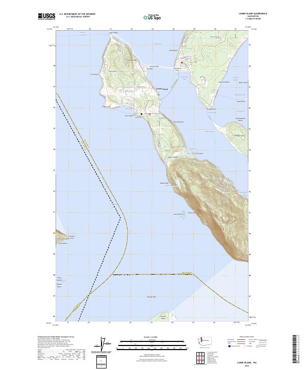 USGS Topographic Map – Lummi Island