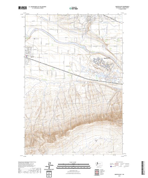 USGS Topographic Map – Mabton East