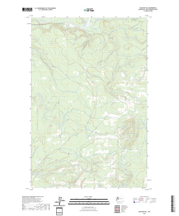 USGS Topographic Map – Macafee Hill