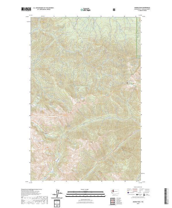 USGS Topographic Map – Maiden Peak