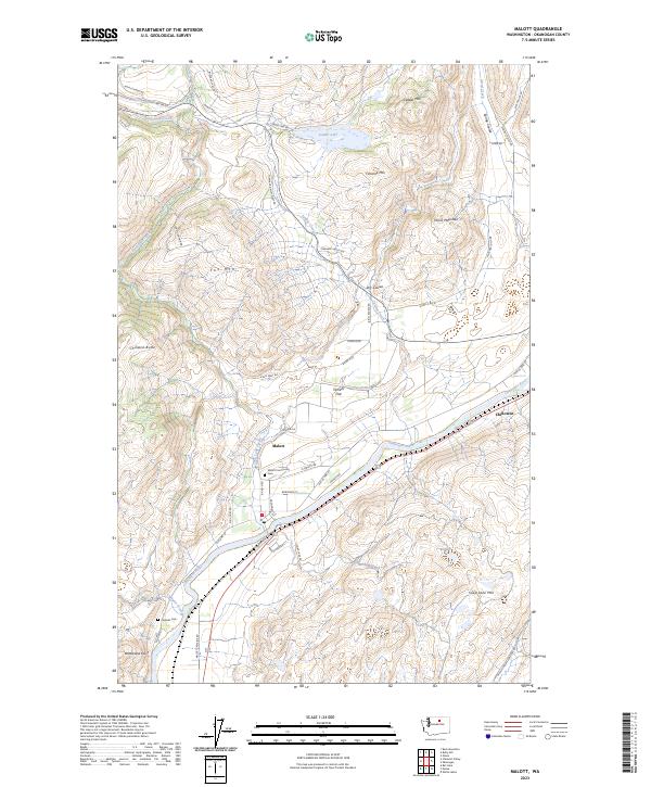 USGS Topographic Map – Malott
