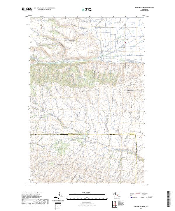 USGS Topographic Map – Manastash Creek