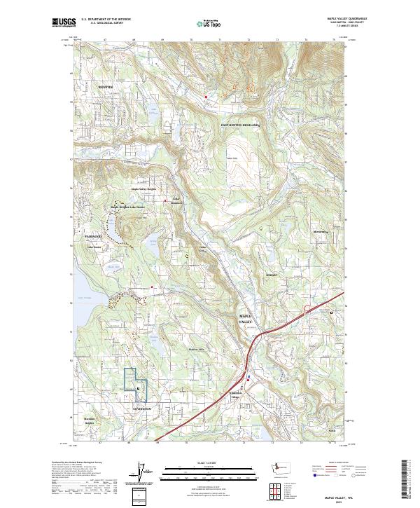 USGS Topographic Map – Maple Valley