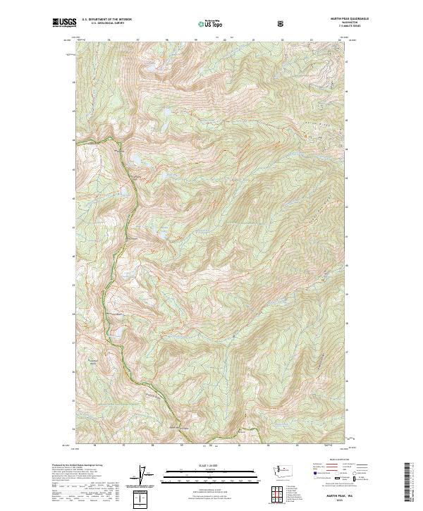 USGS Topographic Map – Martin Peak
