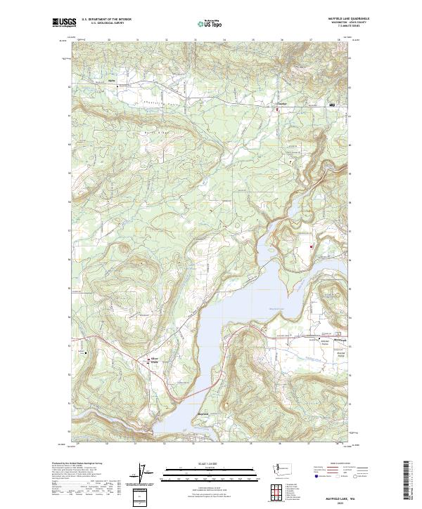 USGS Topographic Map – Mayfield Lake