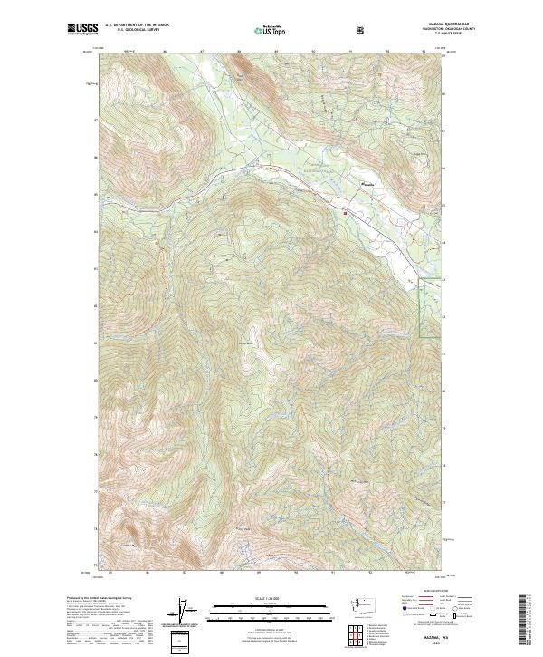 USGS Topographic Map – Mazama