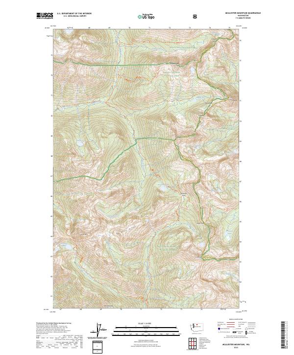 USGS Topographic Map – McAlester Mountain