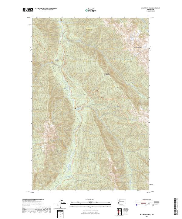 USGS Topographic Map – McCartney Peak