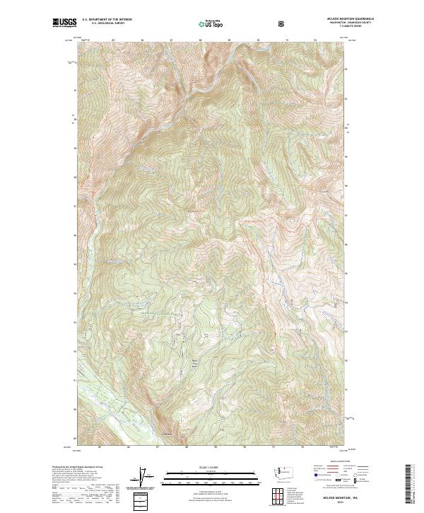USGS Topographic Map – McLeod Mountain