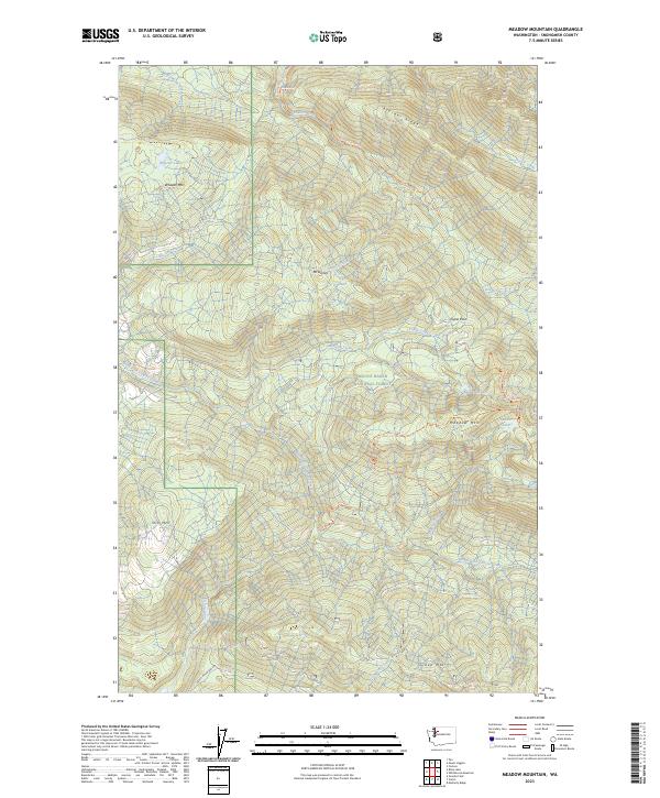 USGS Topographic Map – Meadow Mountain