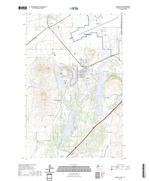 USGS Topographic Map – Medical Lake