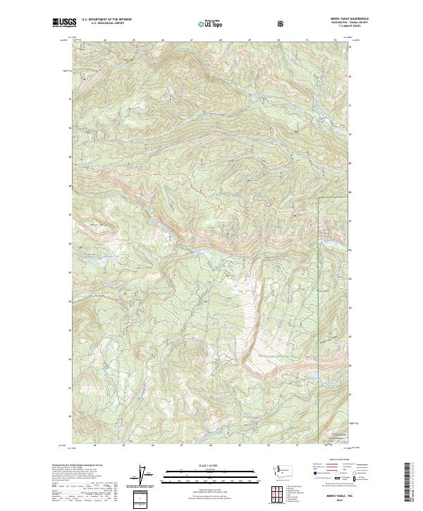 USGS Topographic Map – Meeks Table