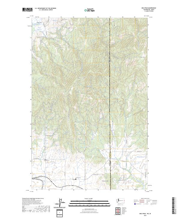 USGS Topographic Map – Mica Peak