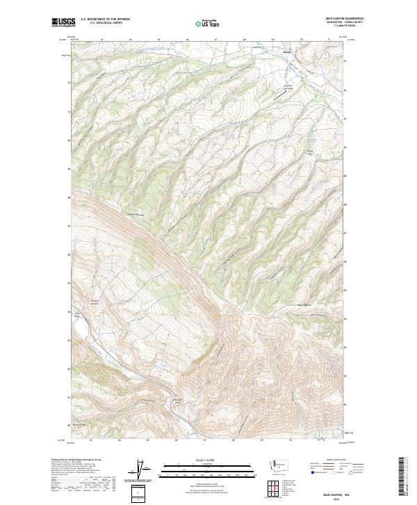USGS Topographic Map – Milk Canyon