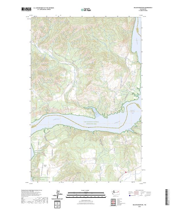USGS Topographic Map – Miller Mountain