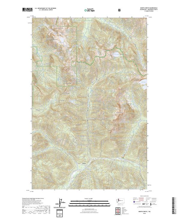 USGS Topographic Map – Monte Cristo