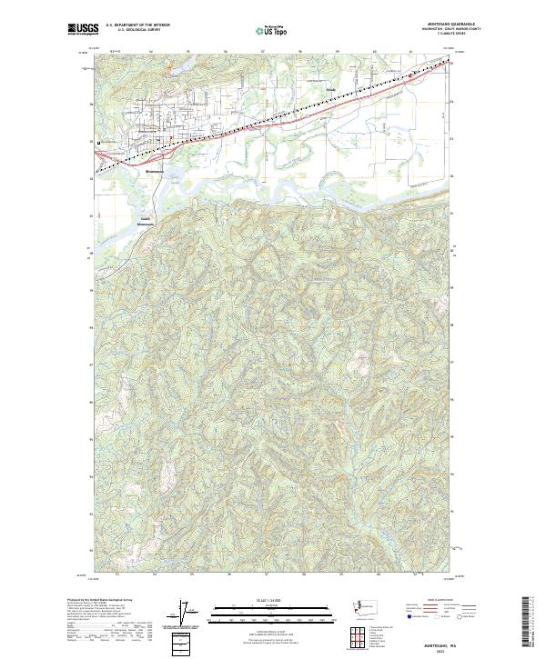 USGS Topographic Map – Montesano