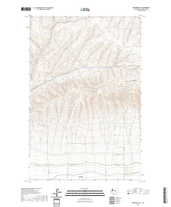 USGS Topographic Map – Monument Hill