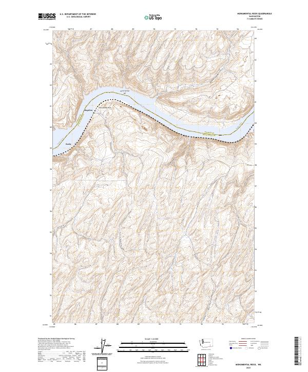 USGS Topographic Map – Monumental Rock