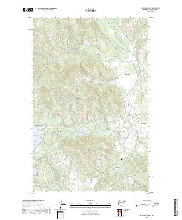 USGS Topographic Map – Moon Mountain