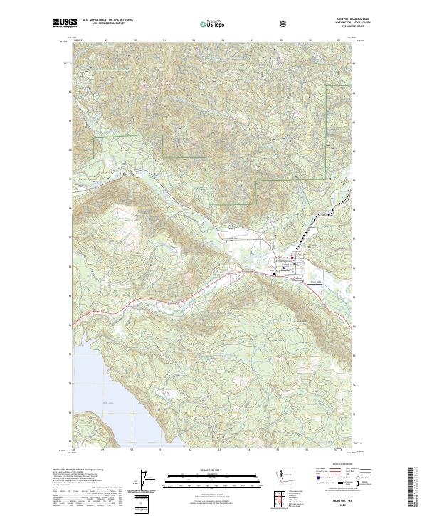 USGS Topographic Map – Morton