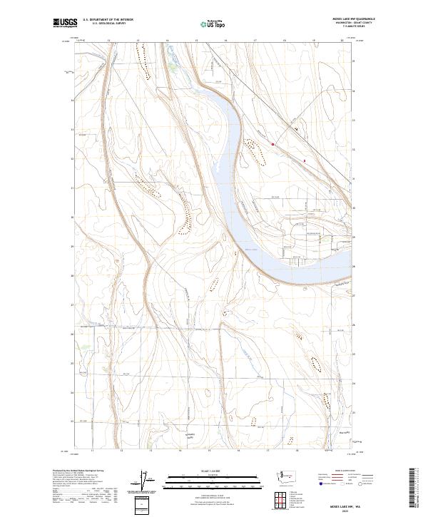 USGS Topographic Map – Moses Lake NW