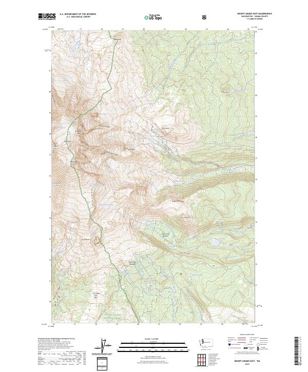 USGS Topographic Map – Mount Adams East
