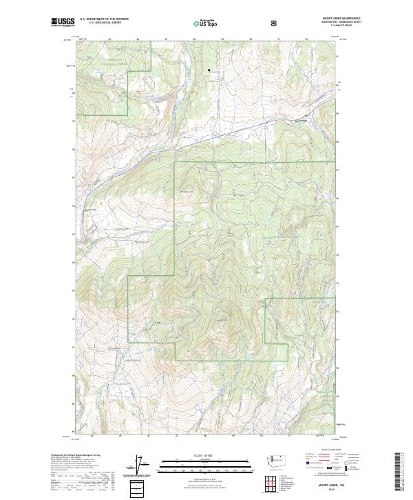 USGS Topographic Map – Mount Annie