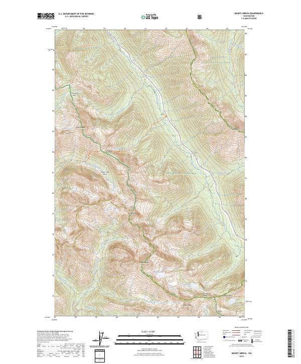 USGS Topographic Map – Mount Arriva