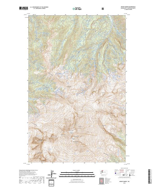 USGS Topographic Map – Mount Baker