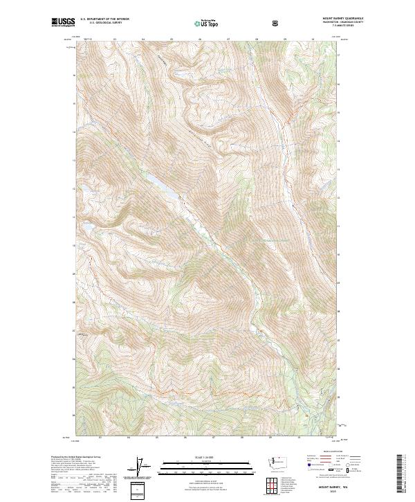 USGS Topographic Map – Mount Barney