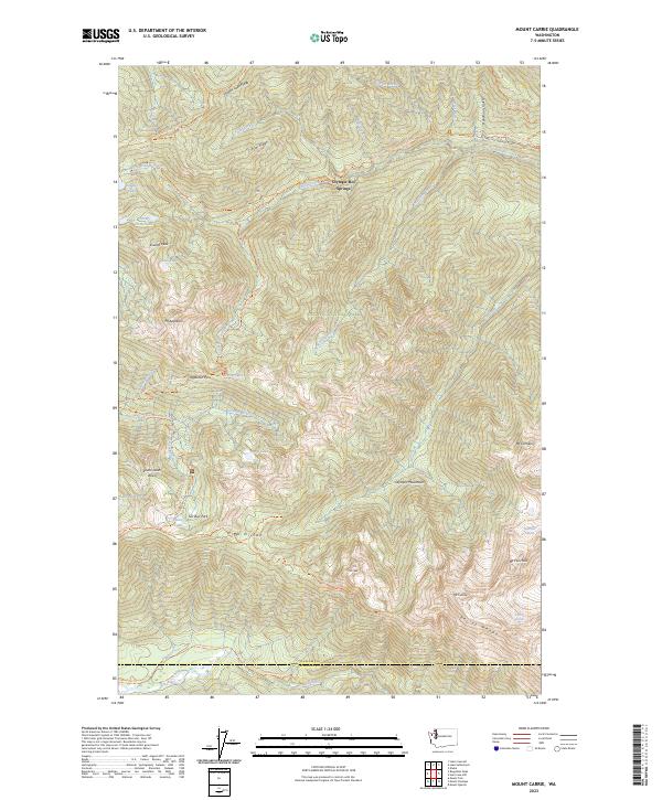 USGS Topographic Map – Mount Carrie