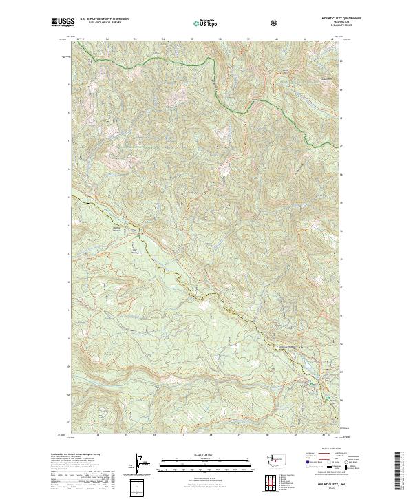 USGS Topographic Map – Mount Clifty