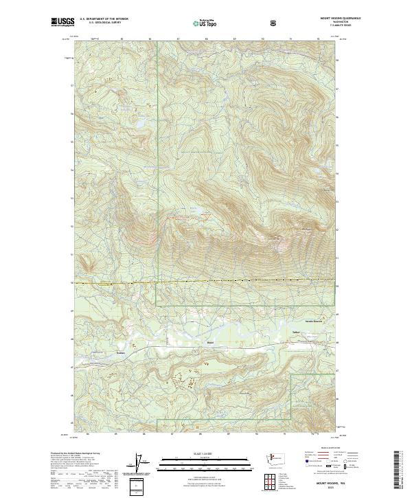 USGS Topographic Map – Mount Higgins